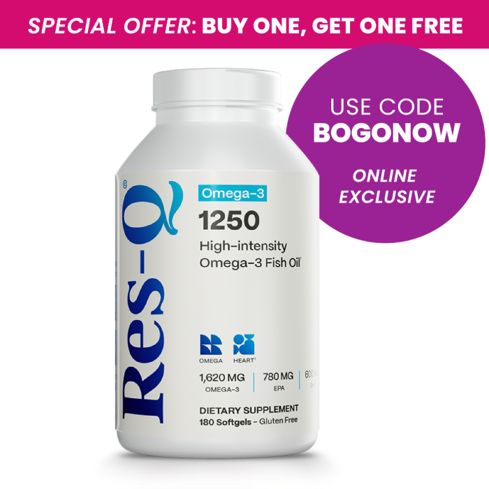 1250 High-intensity Omega-3 Fish Oil - BOGONOW
