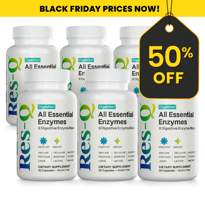 All Essential Enzymes 6-pack Black Friday Deal All Essential Enzymes 6-pack Black Friday Deal