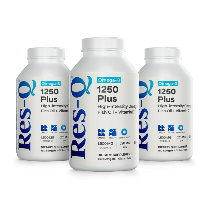 1250 Plus Omega-3 Fish Oil with Vitamin D 3-Pack 1250 Plus Omega-3 Fish Oil with Vitamin D 3-Pack