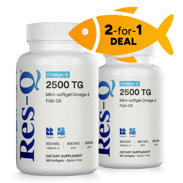 2500 TG Omega-3 - 2-for-1 BOGO Bundle