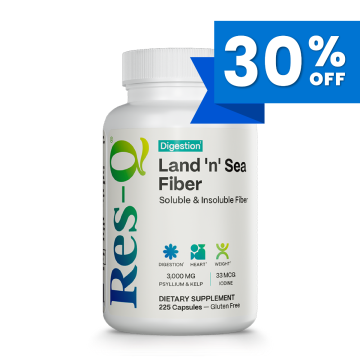 Digestion: Land 'n' Sea Fiber Capsules Soluble & Insoluble Fiber