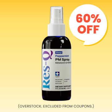 Sleep: Res-Q PM Spray Melatonin & Herbal Blend (Peppermint Flavor)
