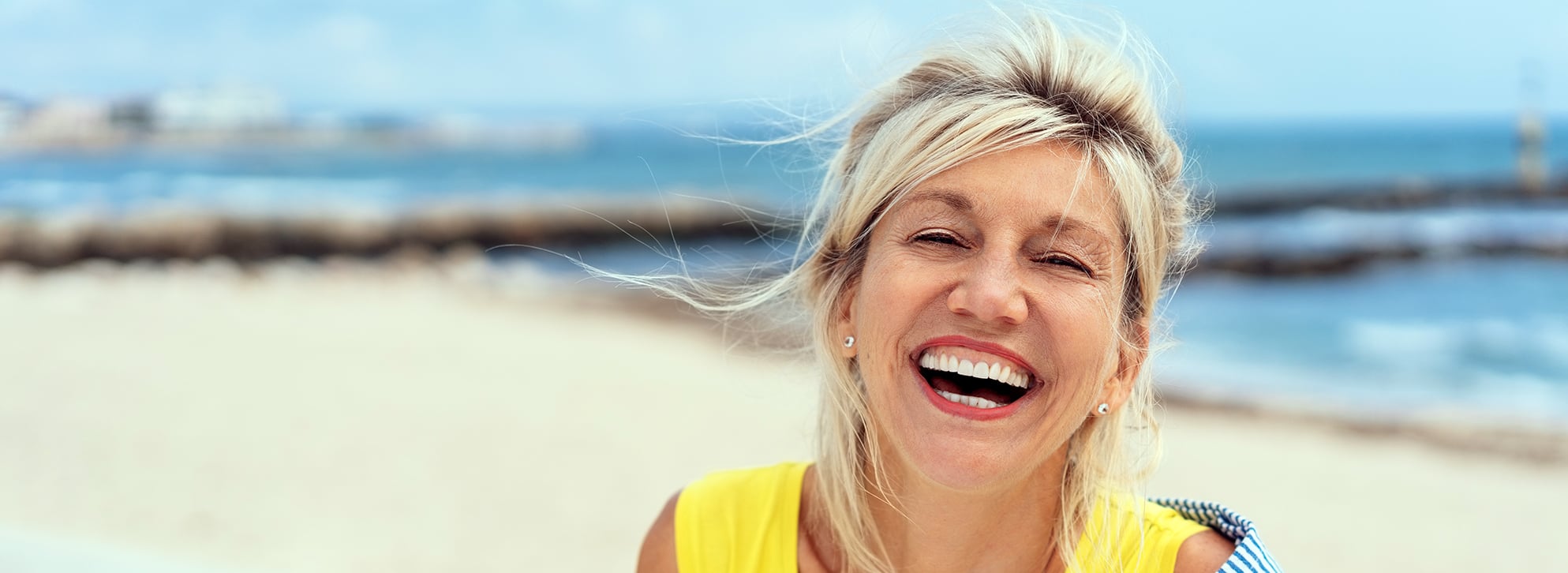 Happy Woman on the Beach