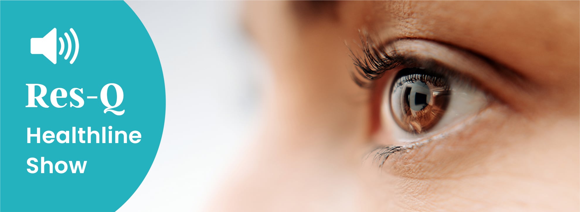 close up of a female eye