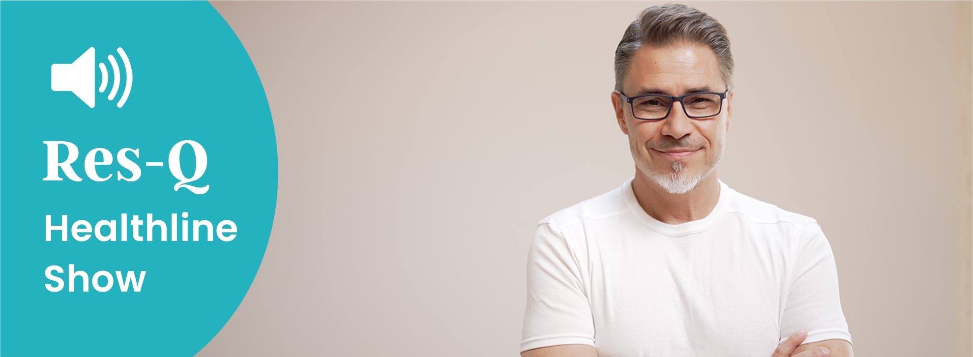 Middle-aged man with glasses