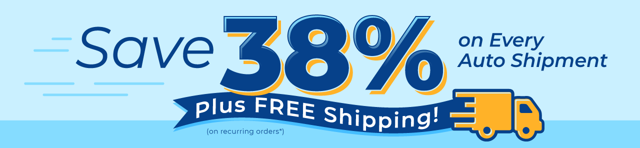 Enjoy 38% Off Every Auto Shipment Order