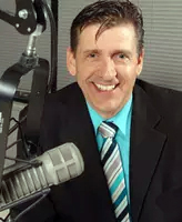 Bobby Gunther Walsh with a microphone